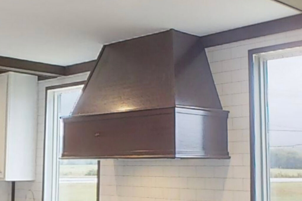 Cappuccino wood rangehood